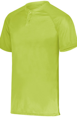 Augusta Sportswear 1565 - Attain Wicking Two Button Baseball Jersey