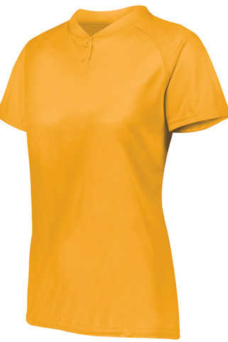 Augusta Sportswear 1567 - Ladies Attain Wicking Two Button Softball Jersey