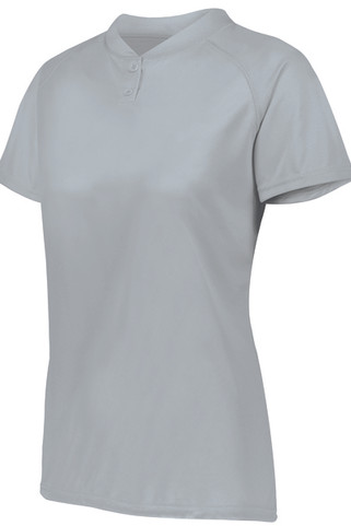 Augusta Sportswear 1567 - Ladies Attain Wicking Two Button Softball Jersey