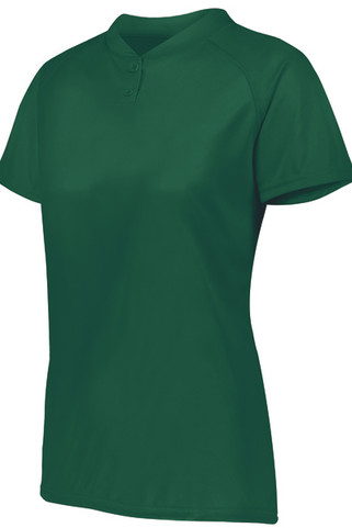 Augusta Sportswear 1567 - Ladies Attain Wicking Two Button Softball Jersey