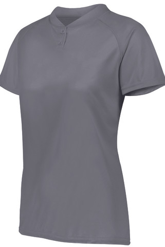 Augusta Sportswear 1567 - Ladies Attain Wicking Two Button Softball Jersey