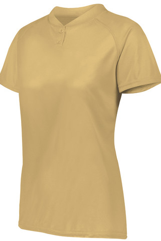 Augusta Sportswear 1567 - Ladies Attain Wicking Two Button Softball Jersey