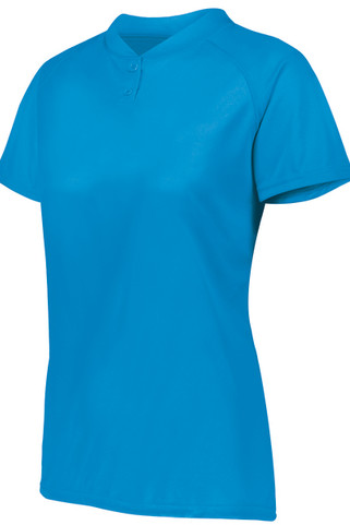 Augusta Sportswear 1567 - Ladies Attain Wicking Two Button Softball Jersey