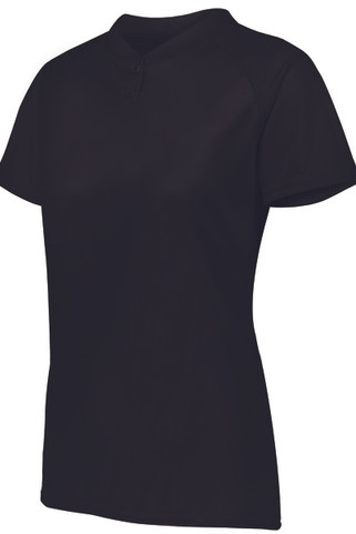 Augusta Sportswear 1567 - Ladies Attain Wicking Two Button Softball Jersey