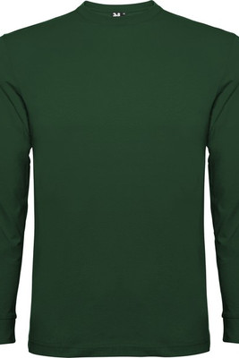 Roly CA1204 - POINTER  Long-sleeve t-shirt in tubular fabric with 4-layer crew neck and 1x1 ribbed cuffs
