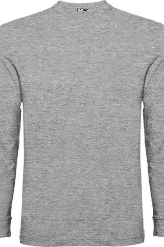 Roly CA1204 - POINTER  Long-sleeve t-shirt in tubular fabric with 4-layer crew neck and 1x1 ribbed cuffs