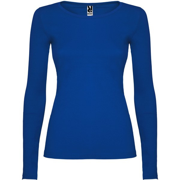 Roly CA1218 - Elegant Cotton Long-Sleeve Women's Tee with Trimmed Neck
