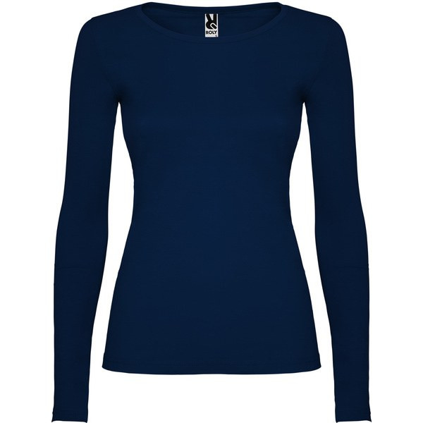 Roly CA1218 - Elegant Cotton Long-Sleeve Women's Tee with Trimmed Neck
