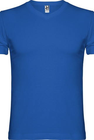 Roly CA6503 - SAMOYEDO Tubular short-sleeve t-shirt with 2-layer v-neck