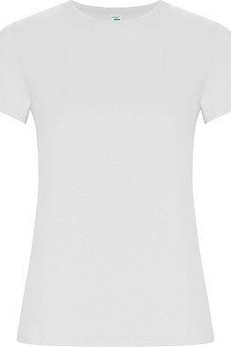 Roly CA6696 - T-shirt Femme Ajusté en Coton Bio à Manches Courtes