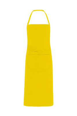 EgotierPro DE9129 - Premium Chef Apron with Double Pocket and Tie-Straps