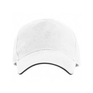 ERIS 5-panel cap with contrasting sandwich and four embroidered vent eyelets - EgotierPro GO7019