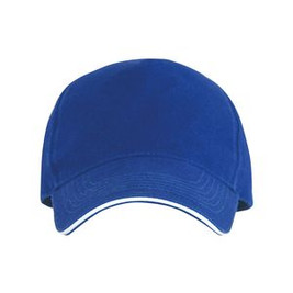 ERIS 5-panel cap with contrasting sandwich and four embroidered vent eyelets - EgotierPro GO7019