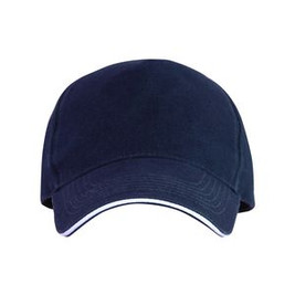 ERIS 5-panel cap with contrasting sandwich and four embroidered vent eyelets - EgotierPro GO7019
