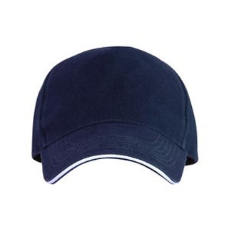 ERIS 5-panel cap with contrasting sandwich and four embroidered vent eyelets - EgotierPro GO7019