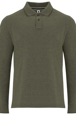 Roly PO0411 - DYLAN Heather long-sleeve polo shirt