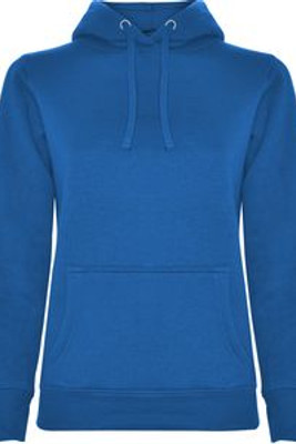 Roly SU1068 - URBAN WOMAN Getailleerde dames sweatshirt met tweekleurige capuchon van dubbel weefsel
