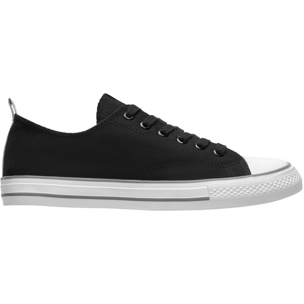 Roly ZS8300 - BILES Classic canvas trainers with white rubber sole and colour stripes