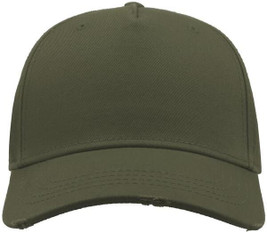 Atlantis ACCARG - Vintage Distressed 5-Panel Chino Twill Baseball Cap