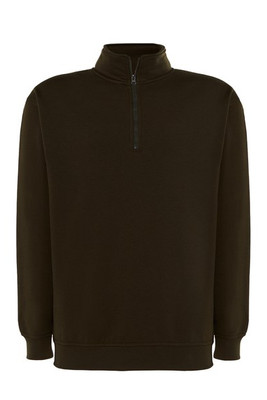 JHK JK296 - Unisex Classic Zip-Up Sweater with High Collar