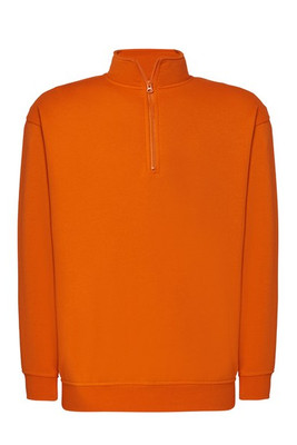 JHK JK296 - Sweat Unisexe à Grand Zip et Col Haut