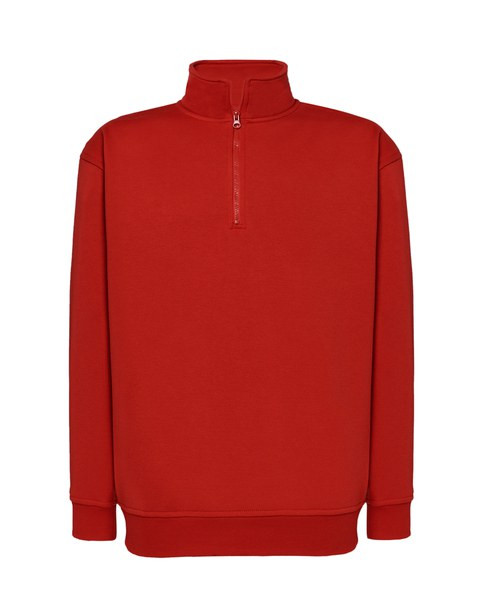 JHK JK296 - Unisex Classic Zip-Up Sweater with High Collar
