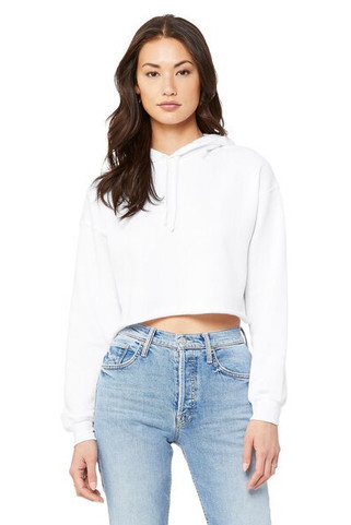 Bella+Canvas B7502 - Ladies Cropped Fleece Hoodie