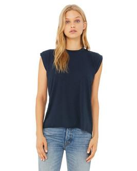 Bella+Canvas B8804 - Musculosa con mangas enrolladas para mujer