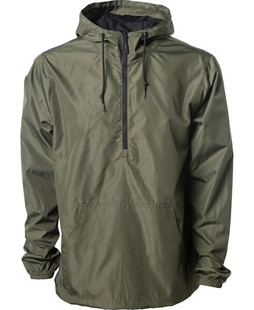 Independent Trading Co. EXP54LWP - Adult Lightweight Pullover Windbreaker Anorak Jacket