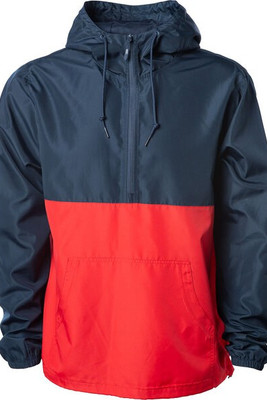 Independent Trading Co. EXP54LWP - Adult Lightweight Pullover Windbreaker Anorak Jacket