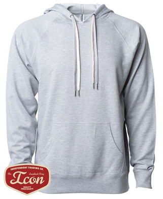 Independent Trading Co. SS1000 - Unisex Lightweight Loopback Terry Hooded Pullover
