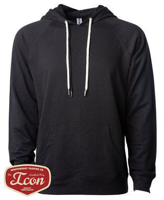 Independent Trading Co. SS1000 - Unisex Lightweight Loopback Terry Hooded Pullover