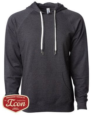 Independent Trading Co. SS1000 - Unisex Lightweight Loopback Terry Hooded Pullover