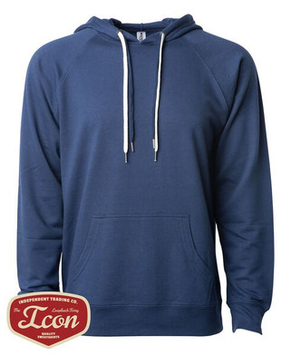 Independent Trading Co. SS1000 - Unisex Lightweight Loopback Terry Hooded Pullover
