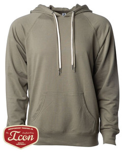 Independent Trading Co. SS1000 - Unisex Lightweight Loopback Terry Hooded Pullover