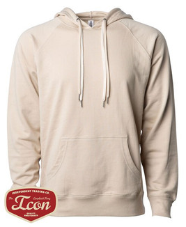 Independent Trading Co. SS1000 - Unisex Lightweight Loopback Terry Hooded Pullover