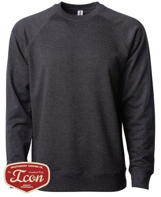 Independent Trading Co. SS1000C - Unisex Lightweight Loopback Terry Crew