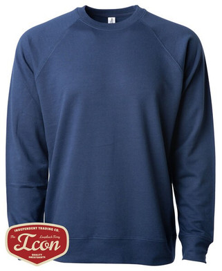Independent Trading Co. SS1000C - Unisex Lightweight Loopback Terry Crew