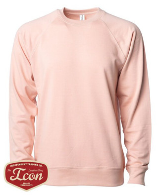 Independent Trading Co. SS1000C - Unisex Lightweight Loopback Terry Crew