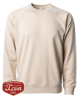 Independent Trading Co. SS1000C - Unisex Lightweight Loopback Terry Crew