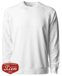 Independent Trading Co. SS1000C - Unisex Lightweight Loopback Terry Crew