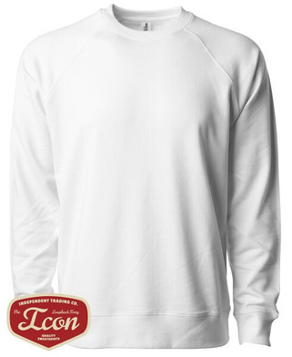 Independent Trading Co. SS1000C - Unisex Lightweight Loopback Terry Crew