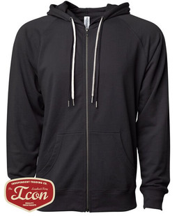 Independent Trading Co. SS1000Z - Unisex Lightweight Loopback Terry Zip Hood
