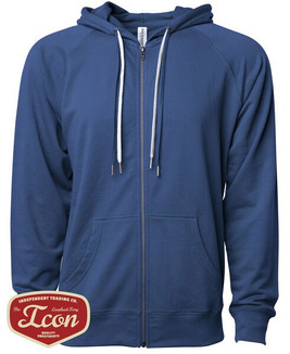 Independent Trading Co. SS1000Z - Unisex Lightweight Loopback Terry Zip Hood