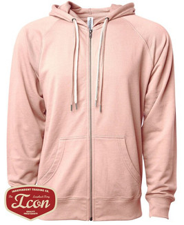 Independent Trading Co. SS1000Z - Unisex Lightweight Loopback Terry Zip Hood