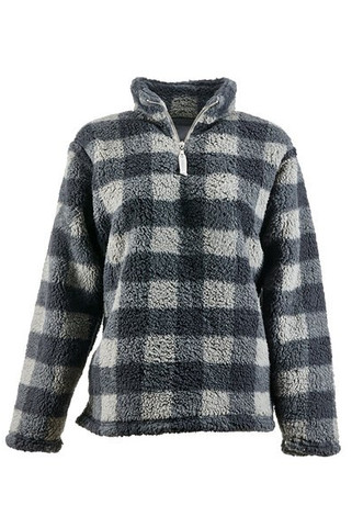 J. America JA8451 - Campera de Sherpa épica con cierre de 1/4 para mujer