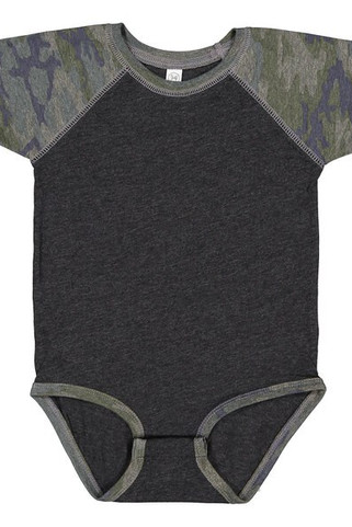 Rabbit Skins LA4430 - Infant Baseball Fine Jersey Bodysuit