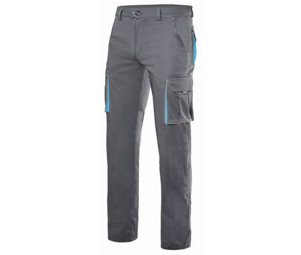 VELILLA V3024S - Two-tone multi-pocket stretch trousers