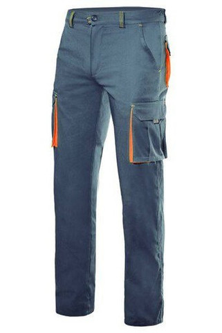 VELILLA V3024S - Two-tone multi-pocket stretch trousers