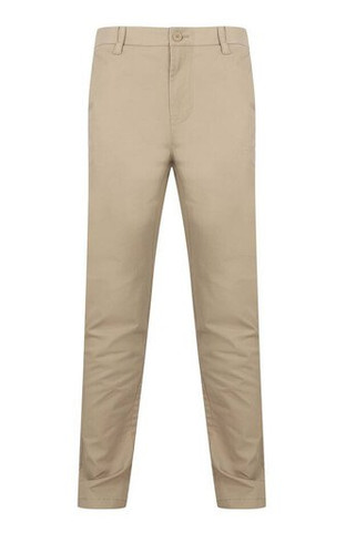 Henbury HY650 - Herre chinos med justerbart belte